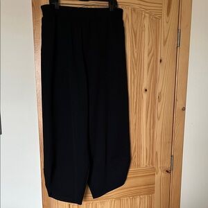 Black Barrel Leg Pants